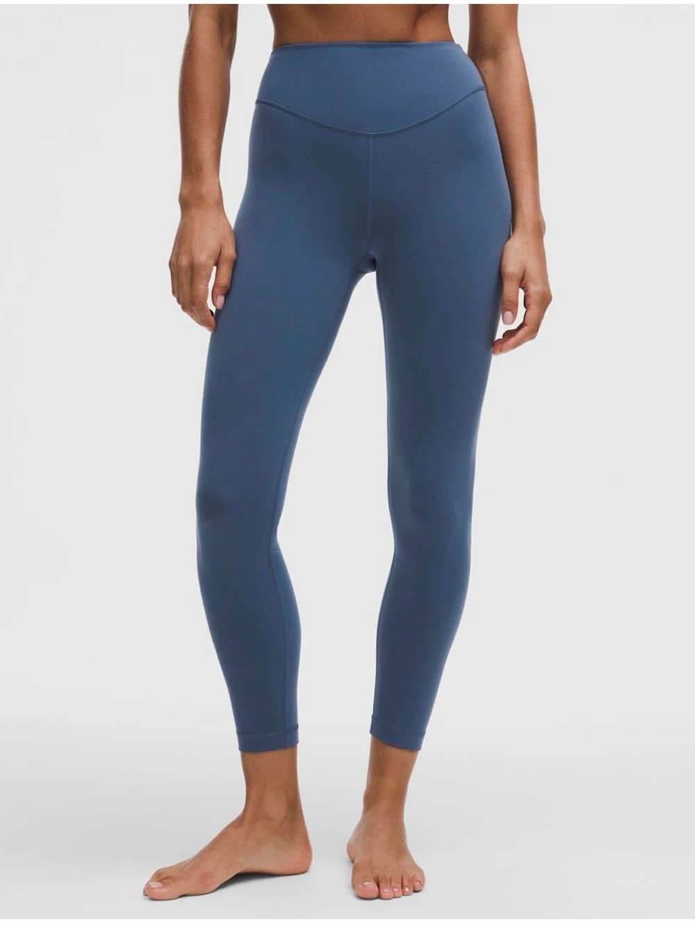 Lululemon Wunder Under High-Rise Leggings, size 2, 25”, blue twill NEW WITH TAGS